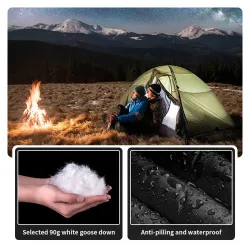 Pantalon en duvet NATUREHIKE : chaud, imperméable et coupe-vent pour la randonnée